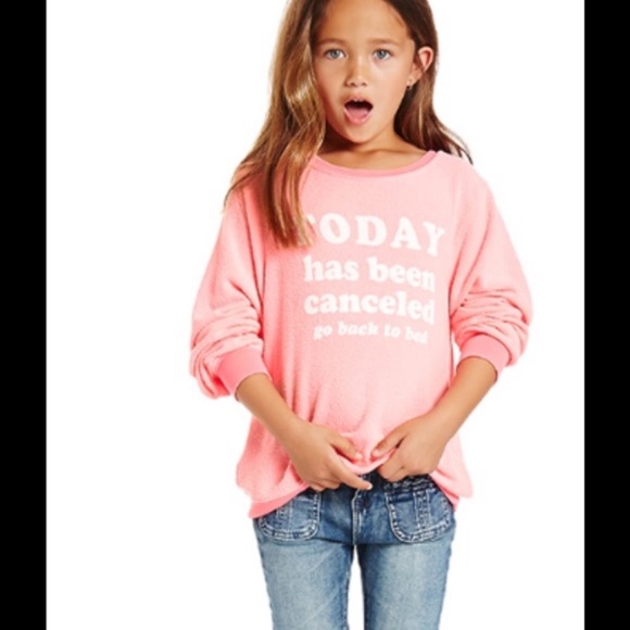 Wildfox Bright Coral Graphic Sweatshirt - Picture 3 of 14